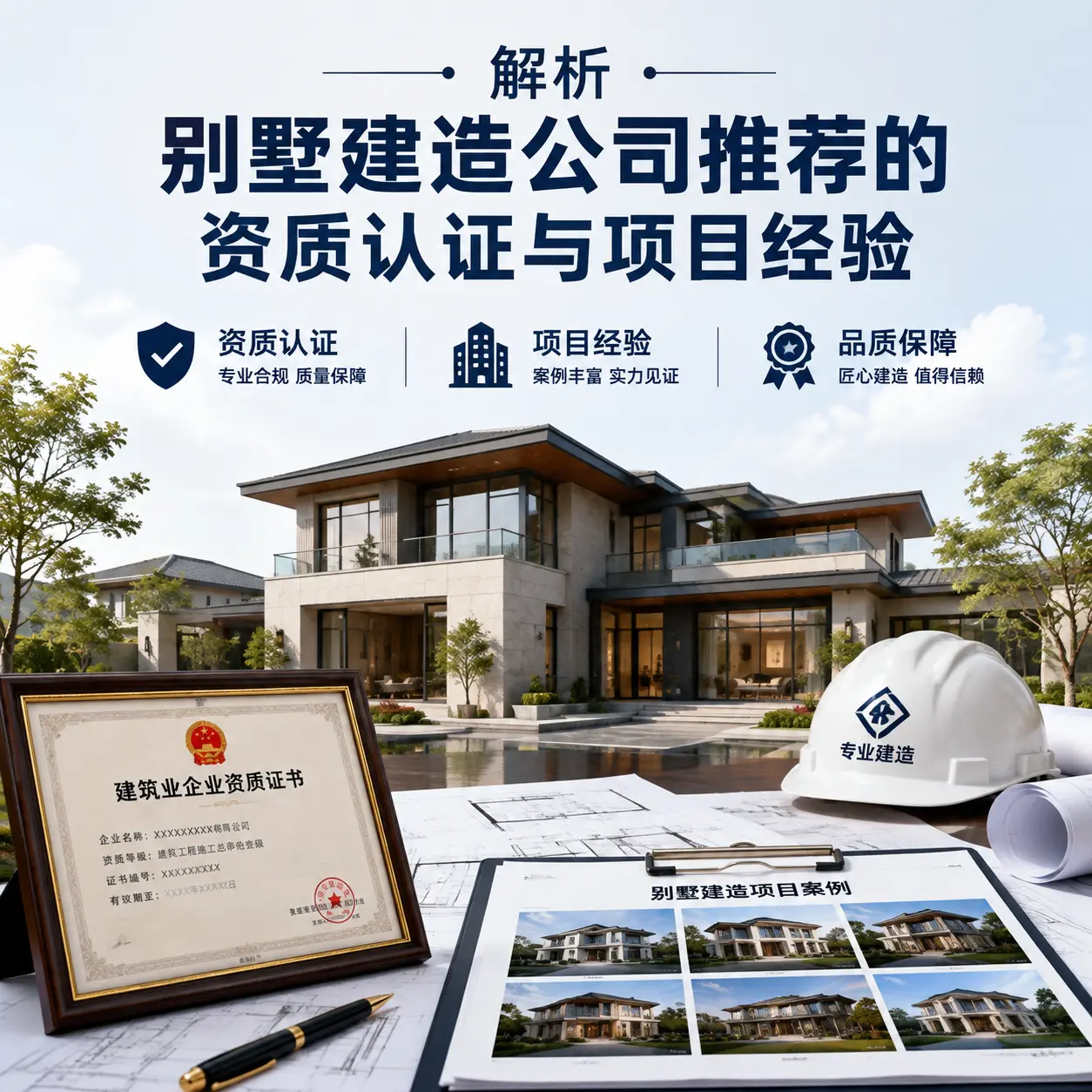 解析 山东 别墅建造公司推荐的资质认证与项目经验