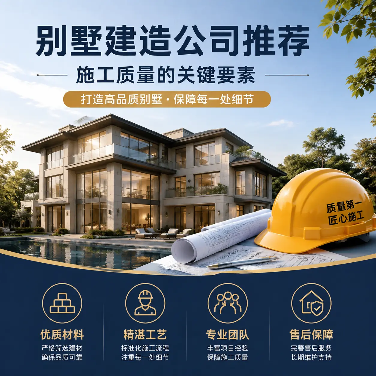 别墅建造公司推荐： 山东 施工质量的关键要素