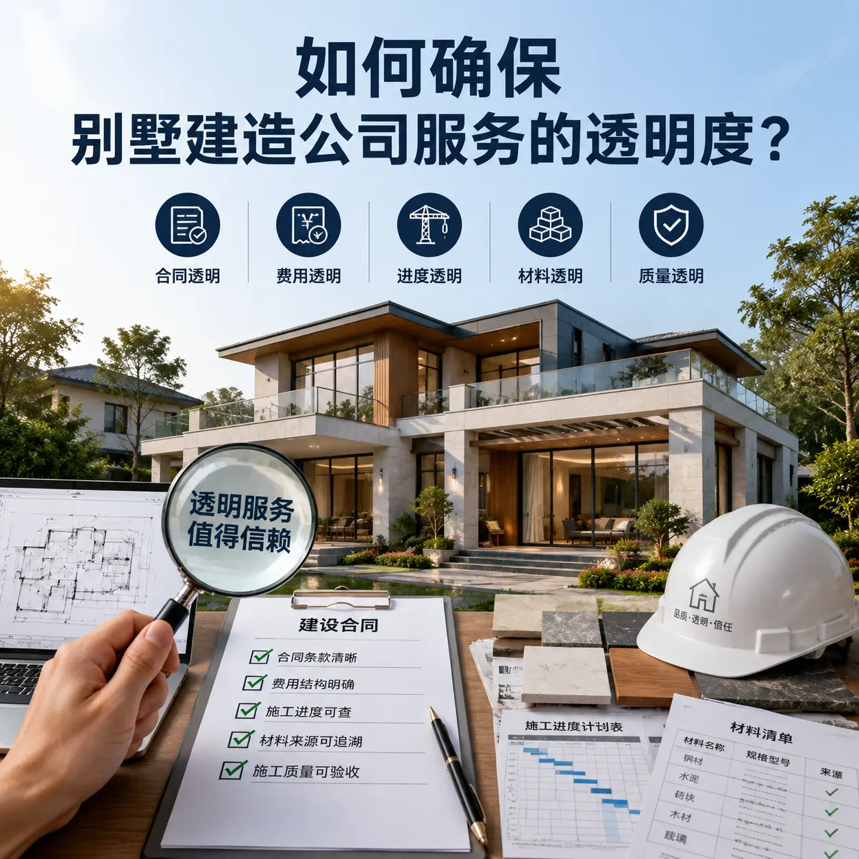 在 山东 如何确保别墅建造公司服务的透明度？
