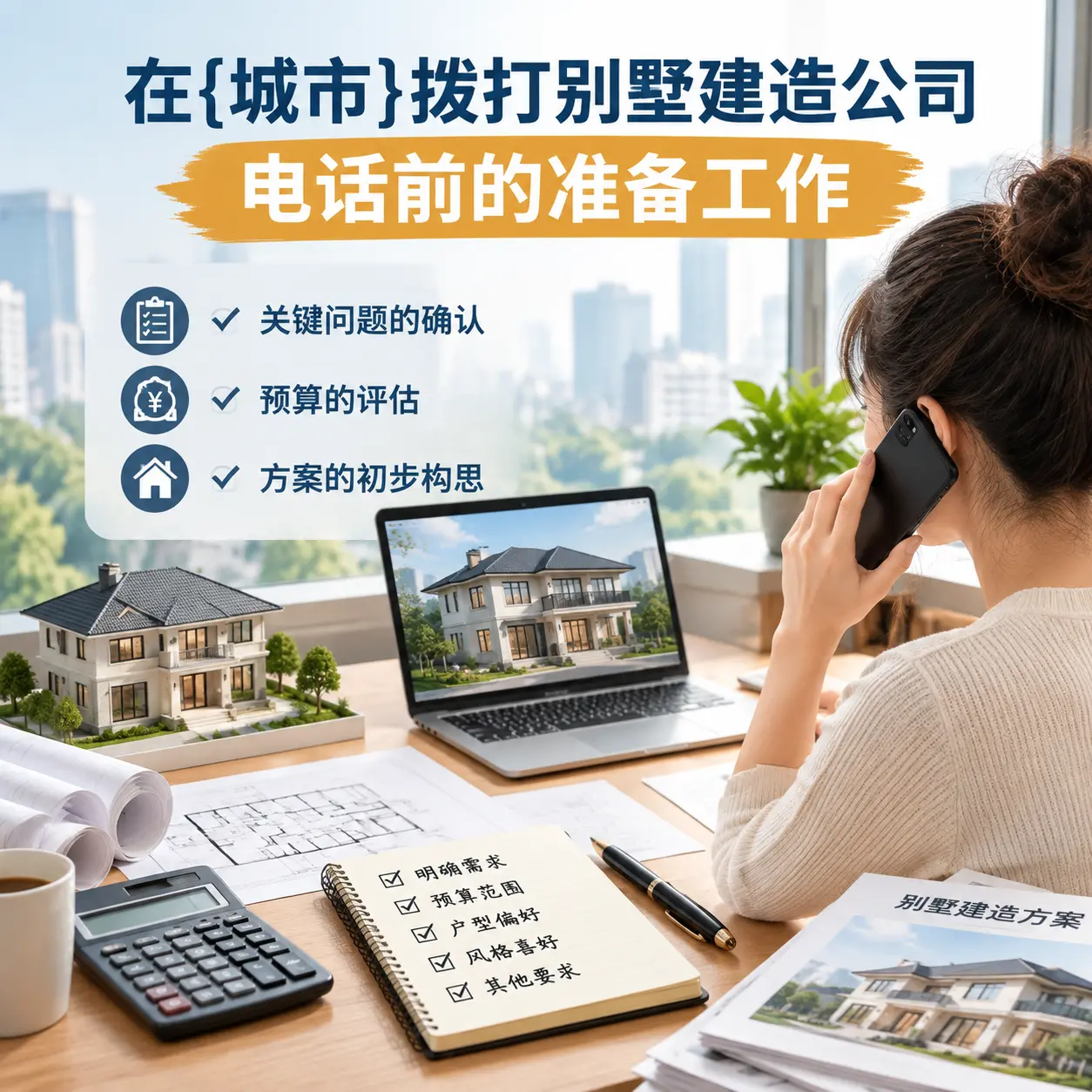 在山东拨打别墅建造公司电话前的准备工作