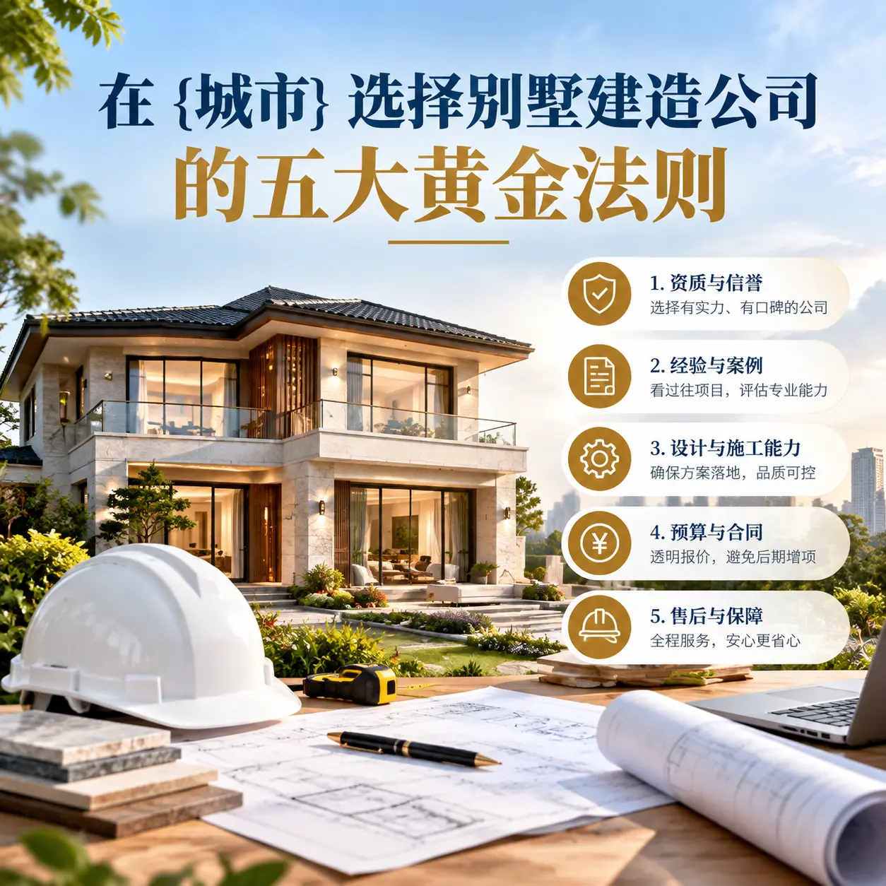 在 山东 选择别墅建造公司的五大黄金法则