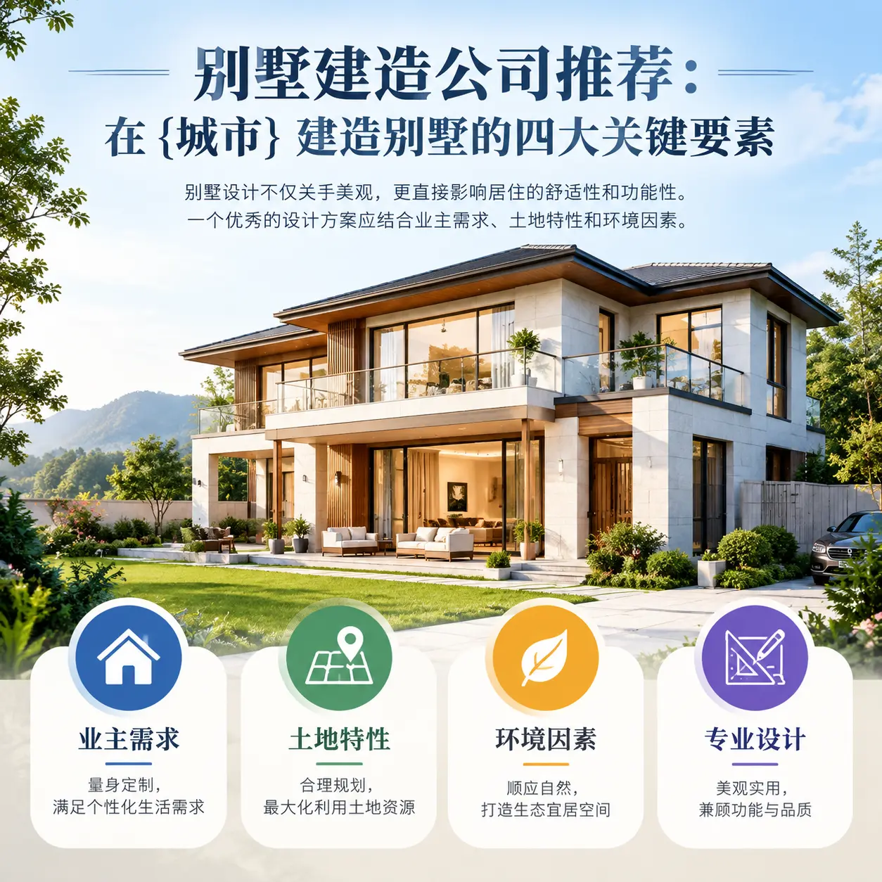 别墅建造公司推荐:在 山东 建造别墅的四大关键要素