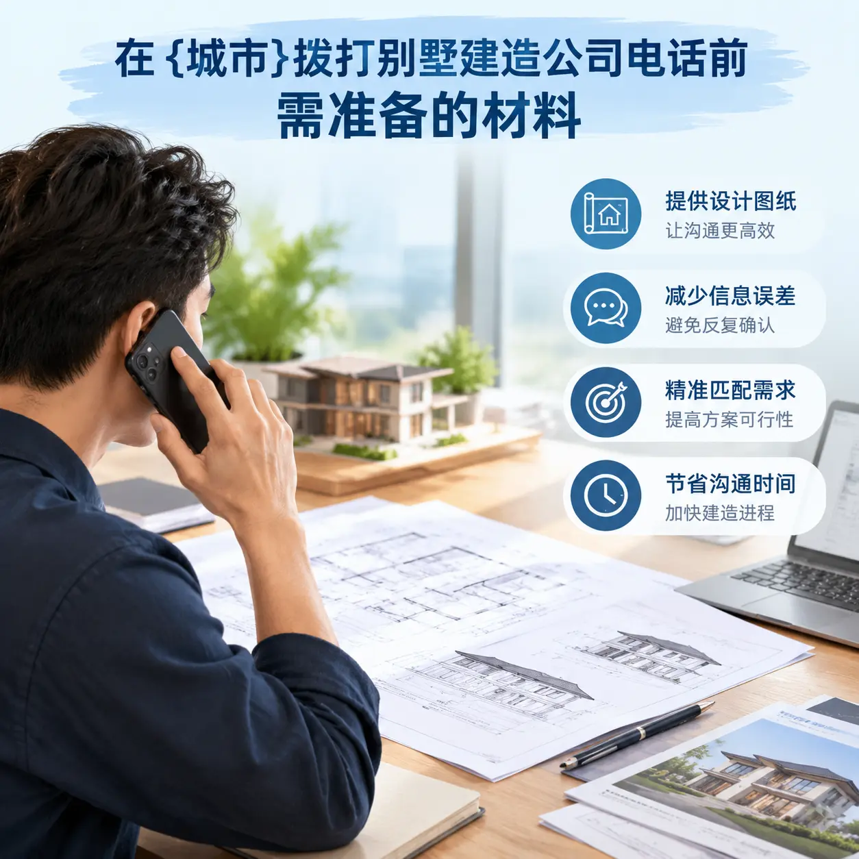 在山东拨打别墅建造公司电话前需准备的材料