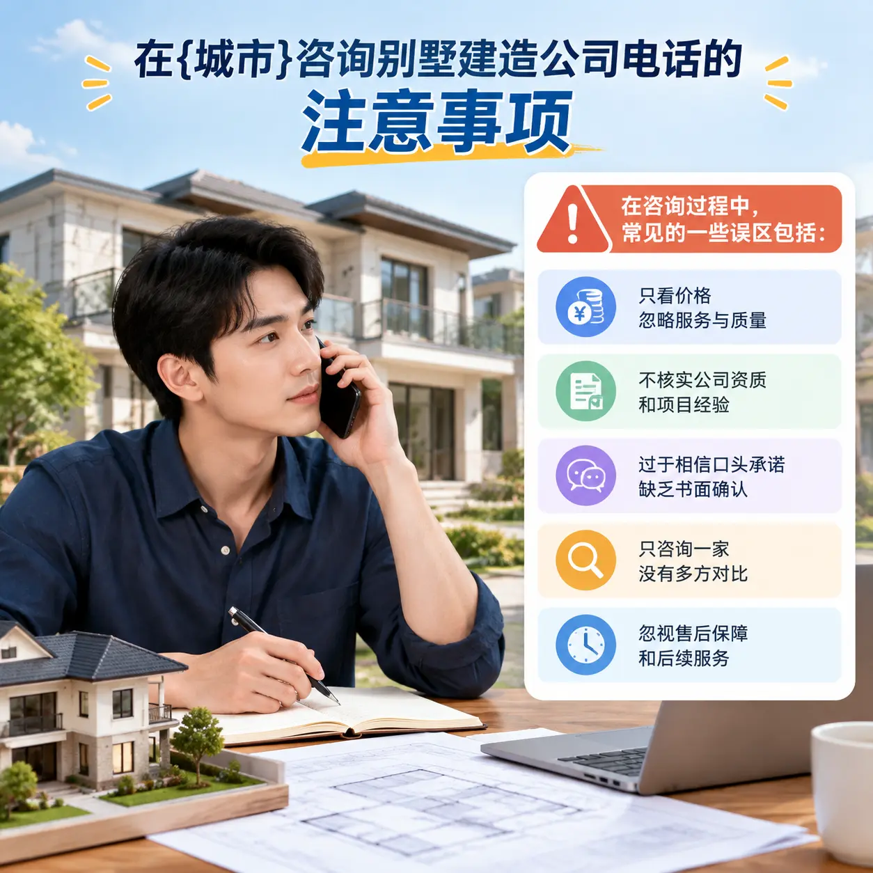 在山东咨询别墅建造公司电话的注意事项