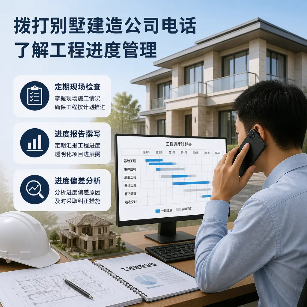 拨打山东别墅建造公司电话,了解工程进度管理